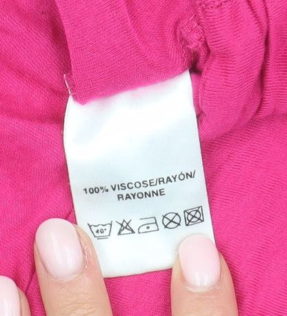 Womens UK Size 16 Pomodoro Pink Shrug Jumper