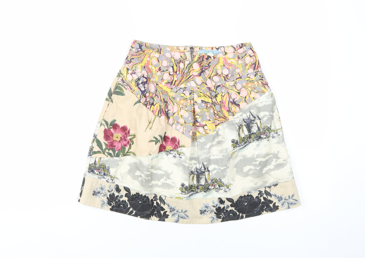 Leifnotes Women's Multicoloured Floral Skirt, Size 2