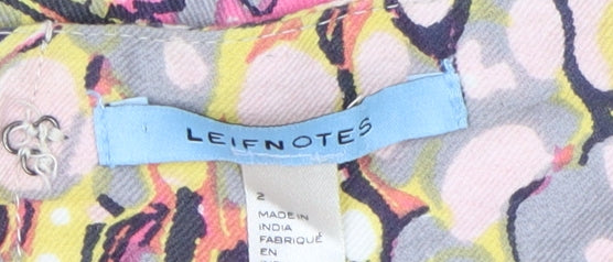 Leifnotes Women's Multicoloured Floral Skirt, Size 2