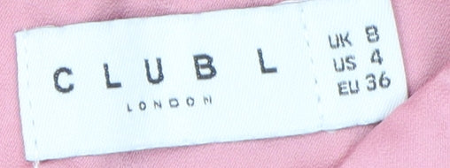 Club L Women's Pink Pencil Midi Skirt Size 8