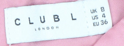 Club L Women's Pink Pencil Midi Skirt Size 8