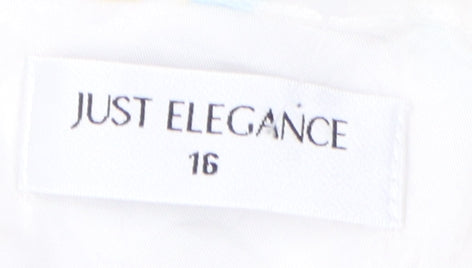 Just Elegance Women White Floral Midi Pencil Skirt