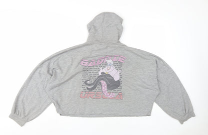 Womens UK Size 12 Disney Grey Pullover Hoodie