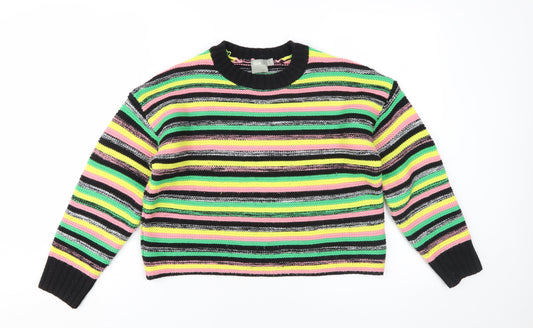 ASOS Women's Multicoloured Striped Pullover Size 8