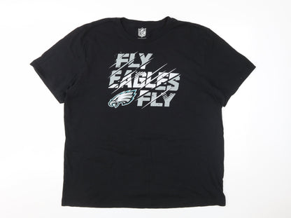 NFL Men's Black 2XL Graphic Print T-Shirt