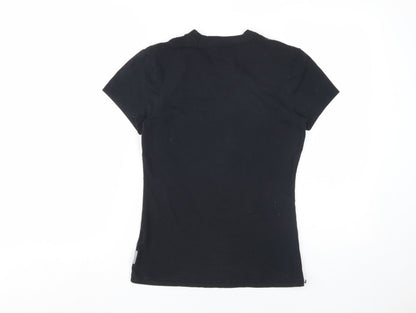 Womens UK Size S Nike Black Basic T-Shirt