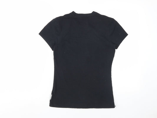Womens UK Size S Nike Black Basic T-Shirt