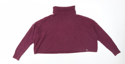 Womens UK Size XS Hollister Purple Pullover Jumper