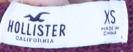 Womens UK Size XS Hollister Purple Pullover Jumper