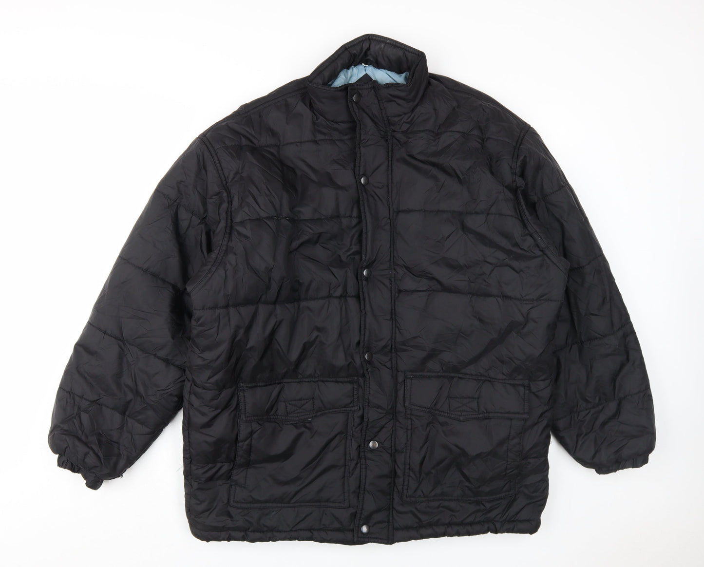 Mens UK Size L Iron Hammer Black Puffer Jacket