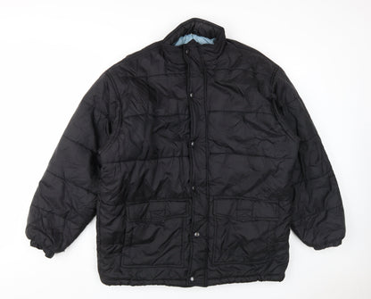 Mens UK Size L Iron Hammer Black Puffer Jacket