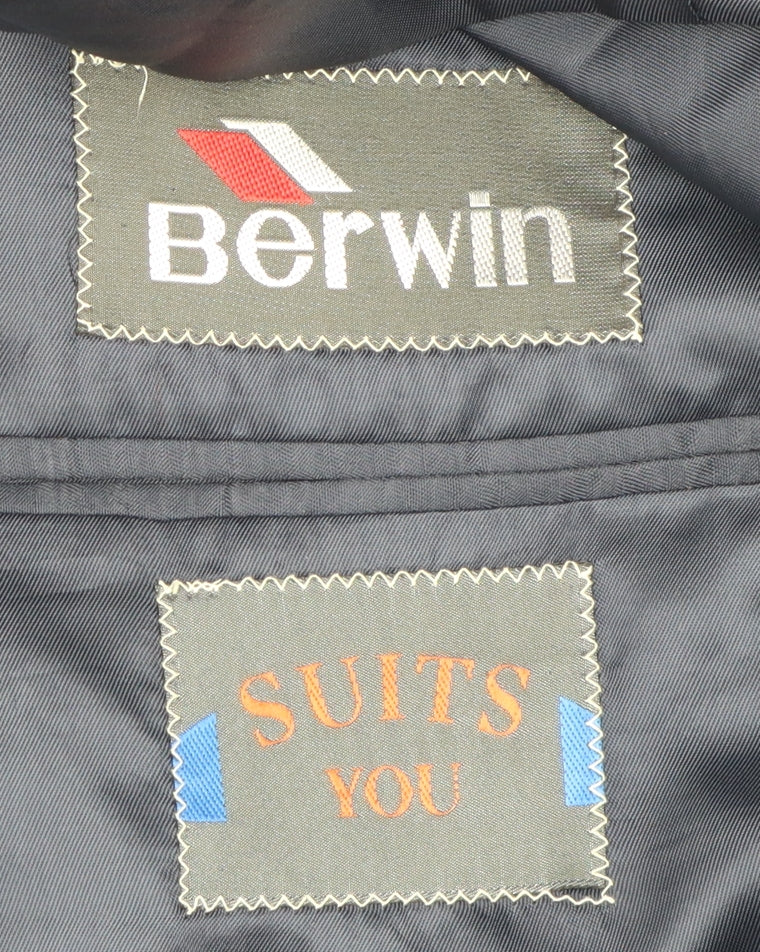 Mens UK Size 44 Berwin Regular Blue Suit Jacket