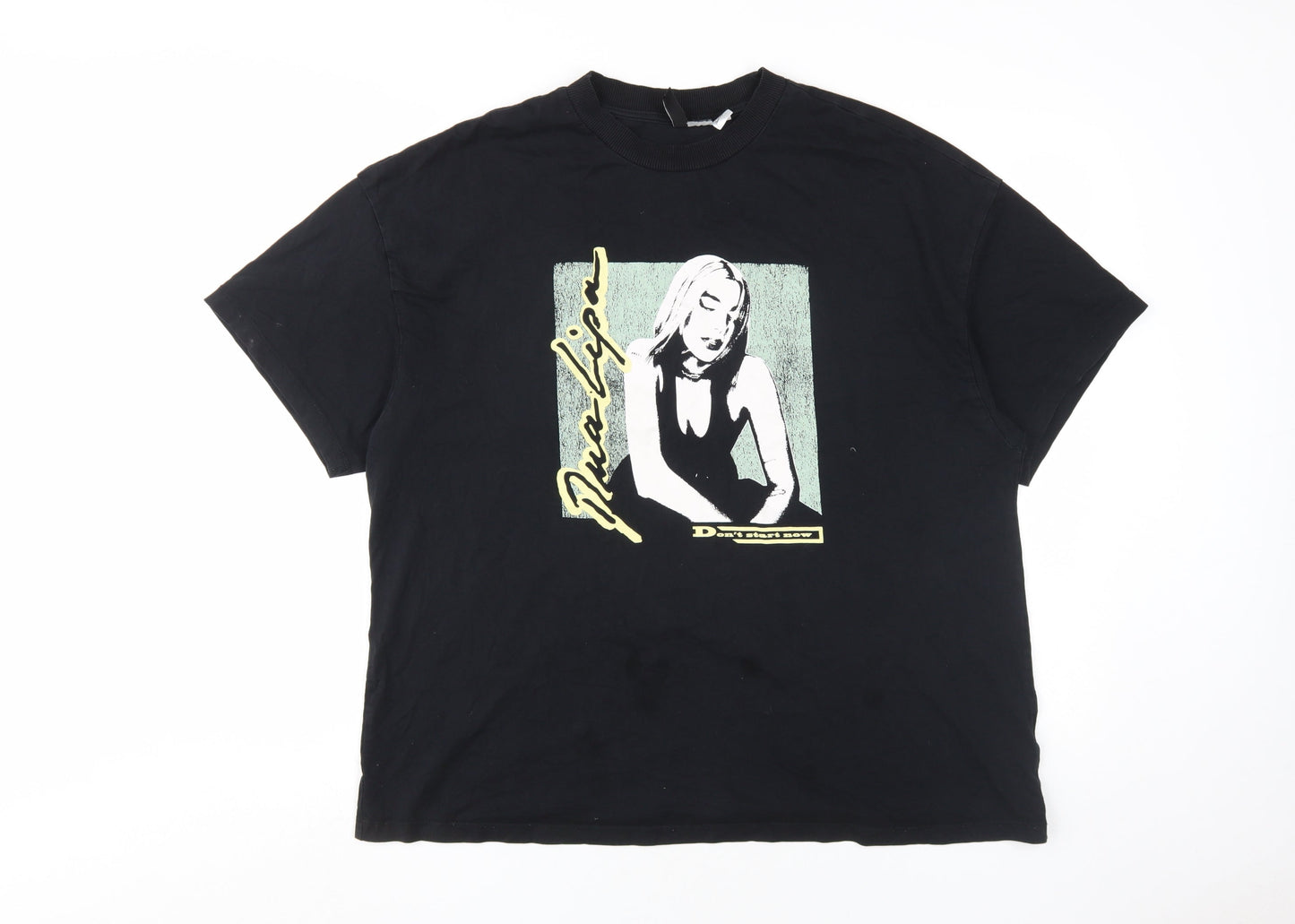 Unisex Adults UK Size M H&M Black  T-Shirt