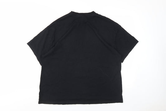 Unisex Adults UK Size M H&M Black  T-Shirt