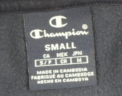 Mens UK Size S Champion Blue Pullover Hoodie