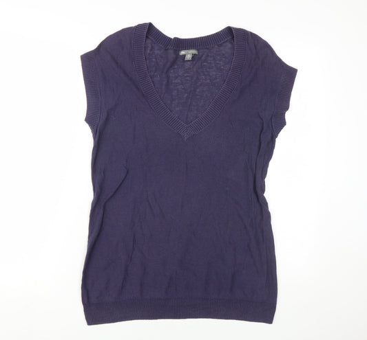Gap Women's Purple Linen Knit Sleeveless Vest S