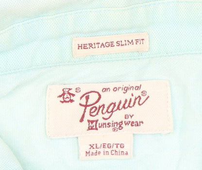 Penguin Men’s Blue Slim Fit Polo XL