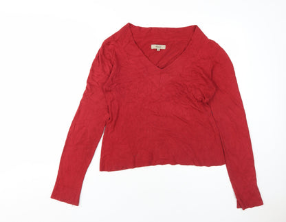 Womens UK Size M KEW Red Pullover Jumper
