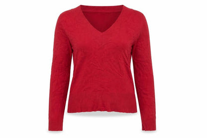 Womens UK Size M KEW Red Pullover Jumper