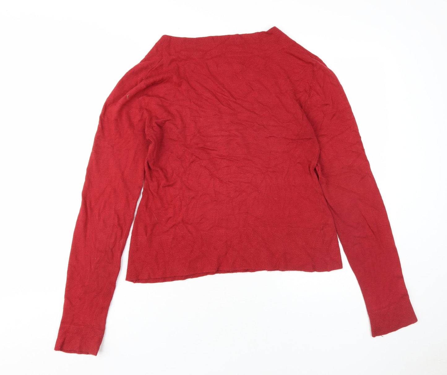 Womens UK Size M KEW Red Pullover Jumper