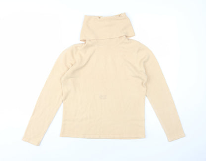 Womens UK Size 10 Emreco Beige Jumper Jumper