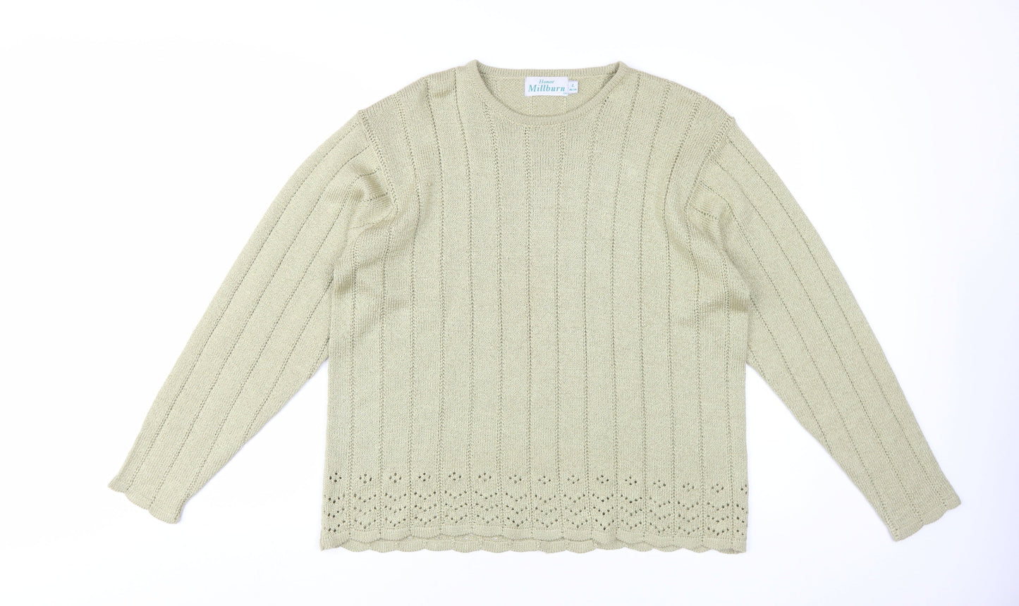 Honor Millburn Women's Beige L Knit Pullover Jumper