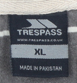 Trespass Men's Brown Striped Polo Shirt XL