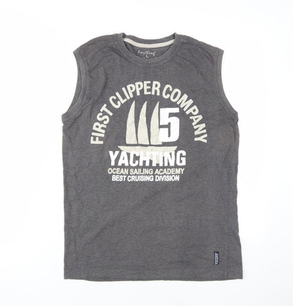 Anything Grey Tank Top Unisex Adults Large Nautical Style