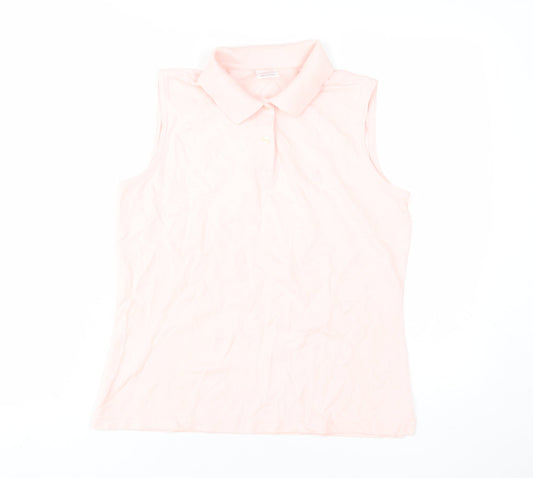 Brooks Brothers Pink Sleeveless Polo for Women Size M