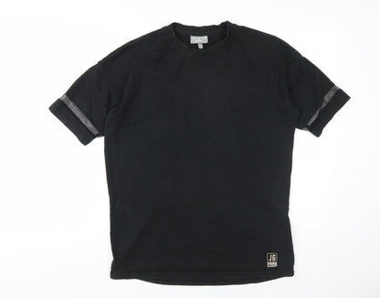 Unisex Adults UK Size XS Bench Black Basic T-Shirt
