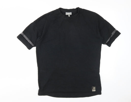 Unisex Adults UK Size XS Bench Black Basic T-Shirt