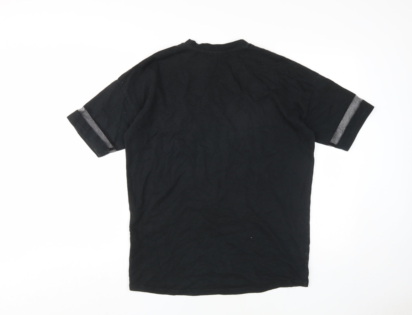 Unisex Adults UK Size XS Bench Black Basic T-Shirt