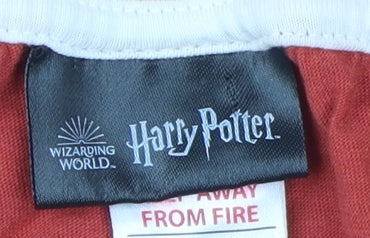 Womens UK Size 12-14 Harry Potter Red Basic T-Shirt