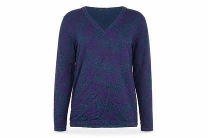 Womens UK Size M Viyella Purple Pullover Jumper
