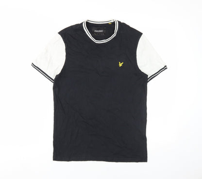 Lyle & Scott Men's Black Crew Neck T-Shirt, Size S, Cotton