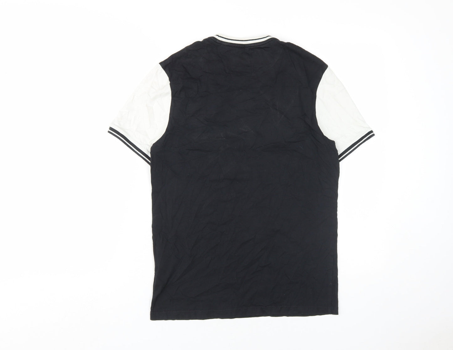 Lyle & Scott Men's Black Crew Neck T-Shirt, Size S, Cotton