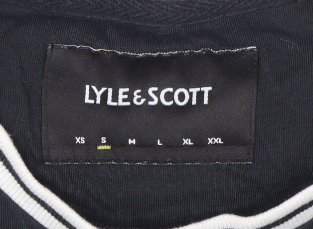 Lyle & Scott Men's Black Crew Neck T-Shirt, Size S, Cotton