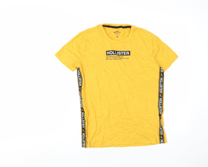 Mens UK Size XS Hollister Yellow  T-Shirt