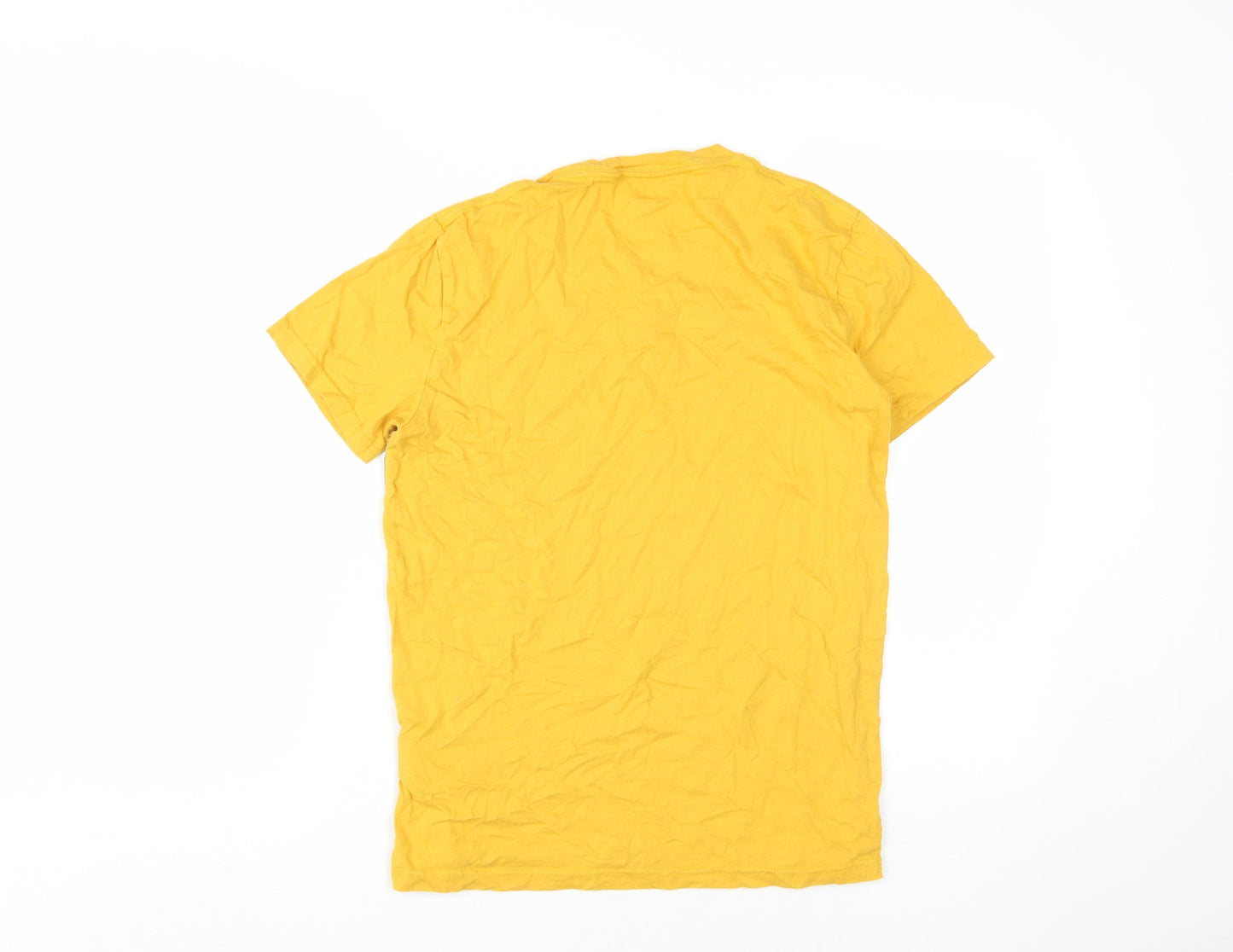 Mens UK Size XS Hollister Yellow  T-Shirt