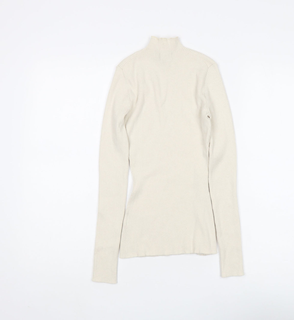 Womens UK Size S H&M Beige Pullover Jumper