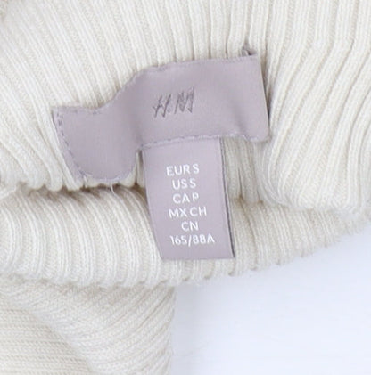 Womens UK Size S H&M Beige Pullover Jumper
