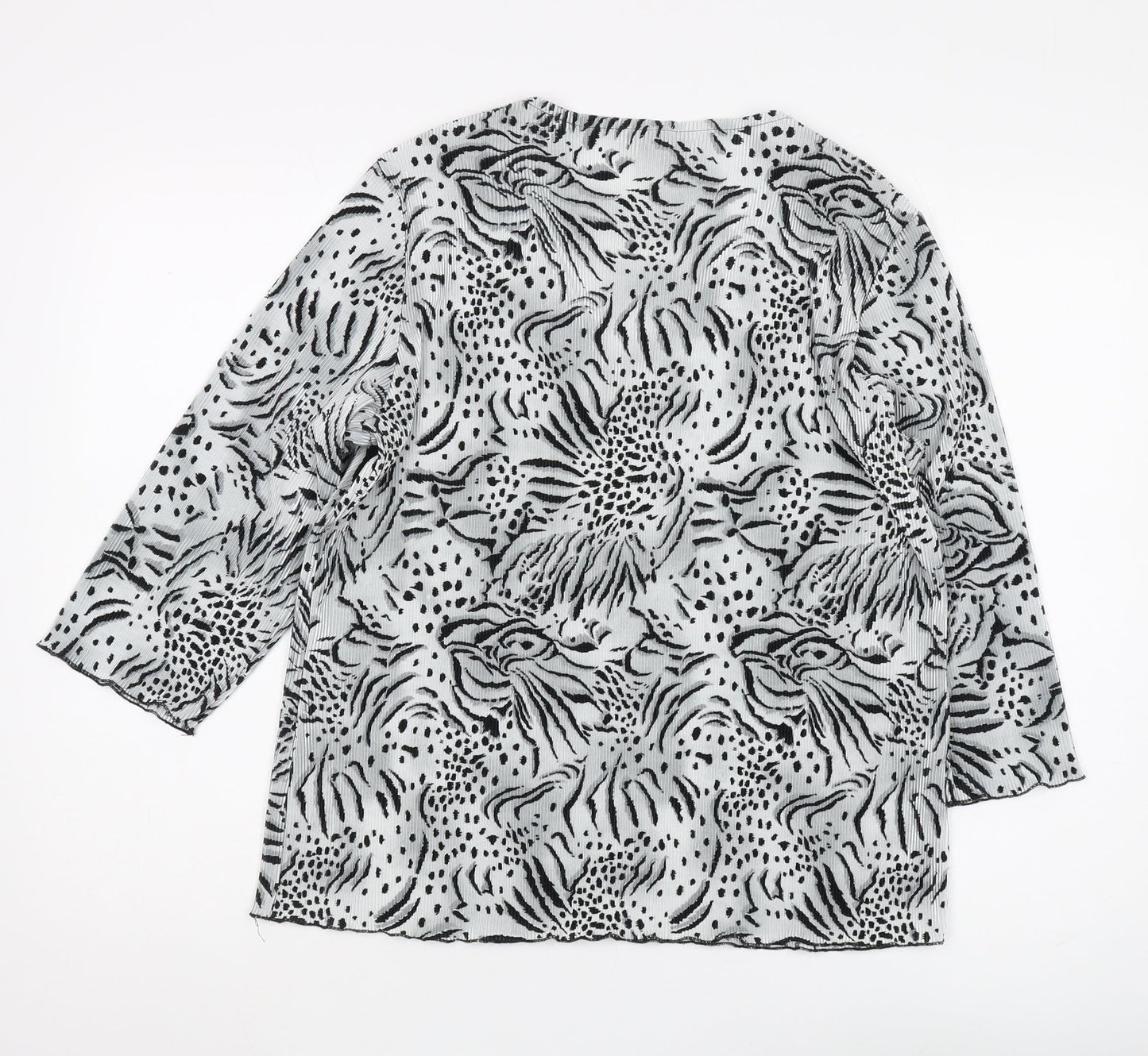 Bonmarche Women's Black & White Animal Print Tunic, Size 22