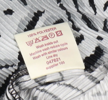 Bonmarche Women's Black & White Animal Print Tunic, Size 22