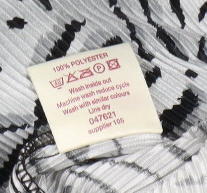 Bonmarche Women's Black & White Animal Print Tunic, Size 22