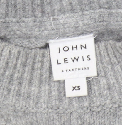 Womens UK Size XS John Lewis & Partners Grey Pullover Jumper
