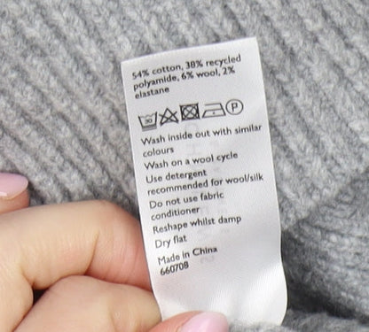 Womens UK Size XS John Lewis & Partners Grey Pullover Jumper