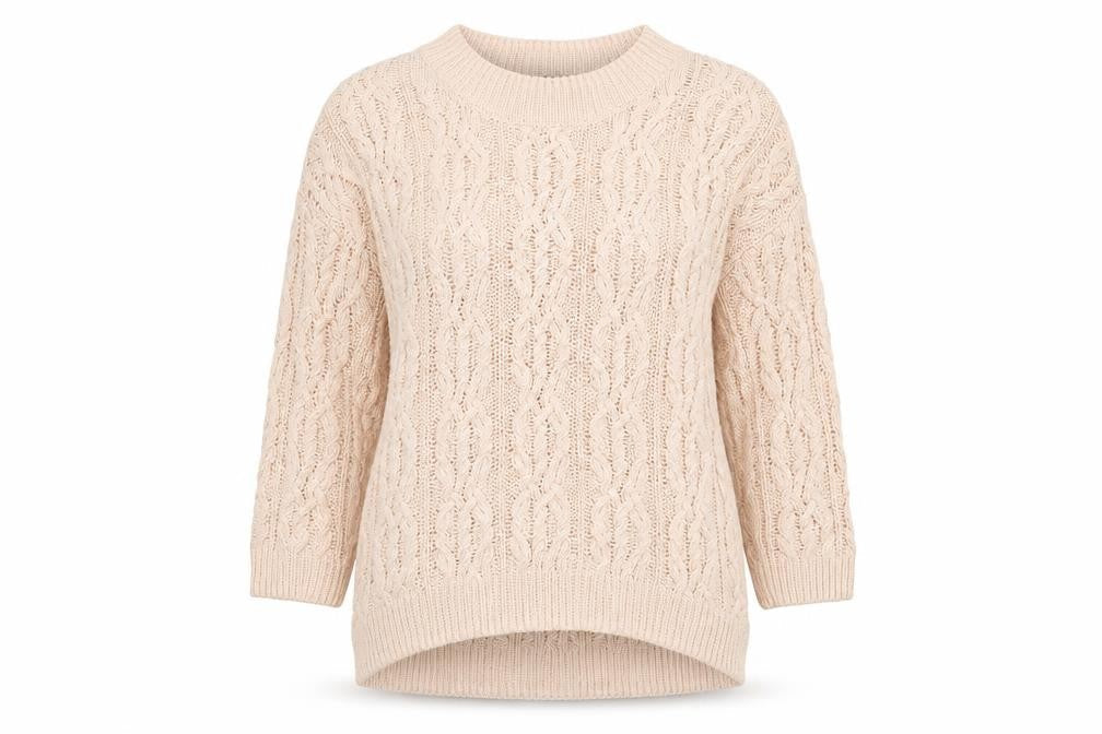 Womens UK Size XS H&M Beige Pullover Jumper