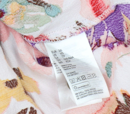 H&M Womens Multicoloured Floral Shift Dress Size 8