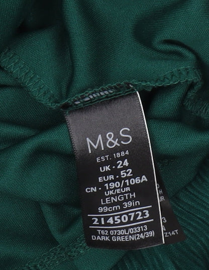 Marks and Spencer Women's Green Plus Size Long Skirt