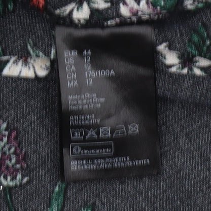H&M Women’s Black Floral Shift Dress Size 16